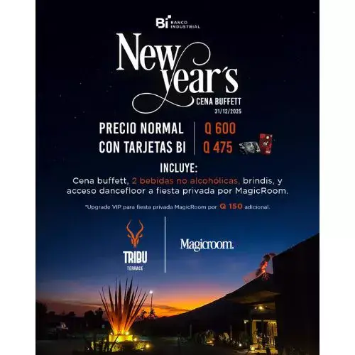 Fiesta de Año Nuevo 2026 en Tribu Terrace