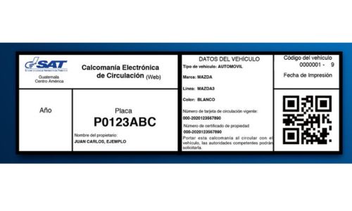 Tabla de valores del impuesto de circulación de vehículos terrestres 2024 en Guatemala