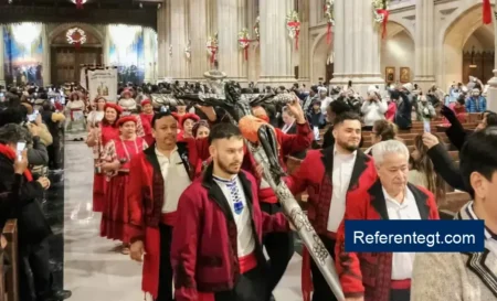 Gran celebración de misa en Nueva York en honor al Cristo Negro de Esquipulas, enero 2026