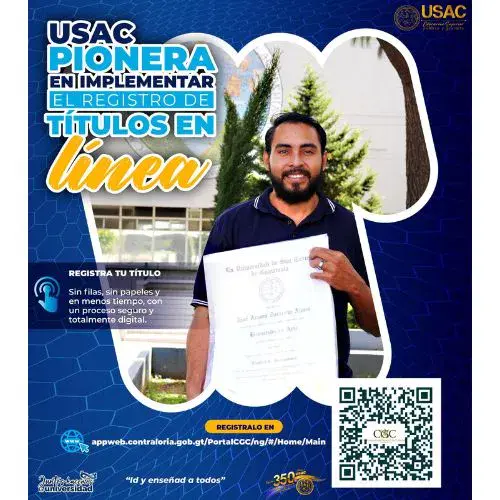 Registro en línea de títulos de la USAC ante la Contraloría General de Cuentas CGC