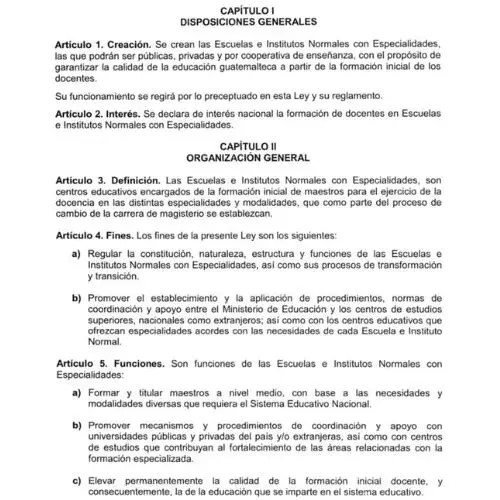 Carrera de magisterio en Guatemala 2026