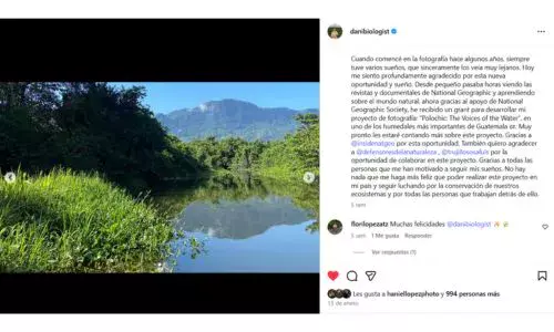 Guatemalteco Daniel Núñez Explorador de National Geographic