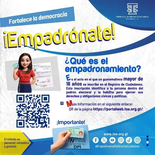 Lugares empadronamiento para las elecciones 2027