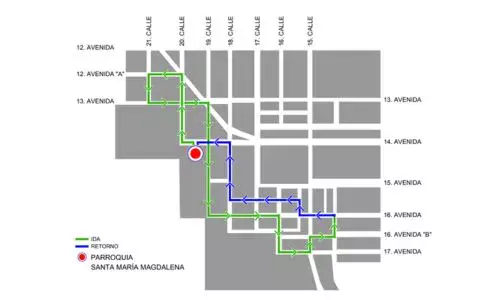 Procesión 14 de marzo 2026 Parroquia Santa María Magdalena Zona 1 Ciudad Guatemala