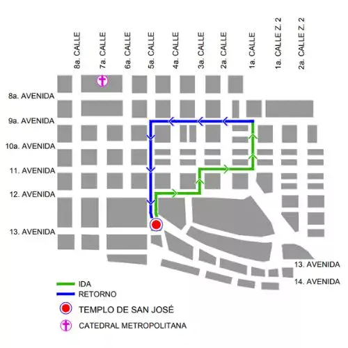 Procesión 14 de marzo 2026 Santuario San José Zona 1 Ciudad Guatemla