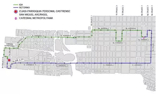 Procesión 15 de marzo 2026 Cuasi-Parroquia Personal Castrense San Miguel Arcángel Zona 1 y 10 Ciudad Guatemala