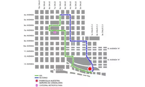 Procesión 21 de marzo 2026, Parroquia Nuestra Señora de Candelaria Zona 1 Ciudad Guatemala