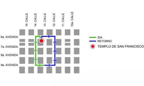 Procesión 4 de abril 2026, Templo de San Francisco Zona 1 Ciudad Guatemala