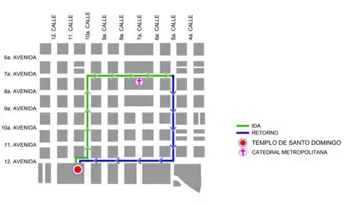 Procesión 4 de abril 2026, Templo de Santo Domingo, Zona 1 Ciudad Guatemala