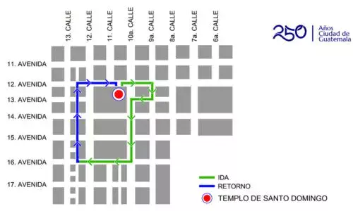 Procesión 5 de abril 2026, Templo de Santo Domingo Zona 1 Ciudad Guatemala