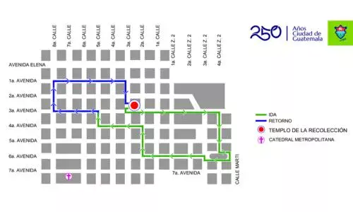 Procesión de María de la Soledad Templo de la Recolección 2026, Zona 1 Ciudad Guatemala