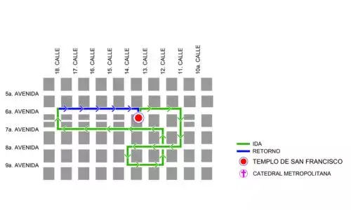 Procesión de la Virgen Dolorosa Franciscana del Templo de San Francisco 2026, Zona 1 Ciudad Guatemala
