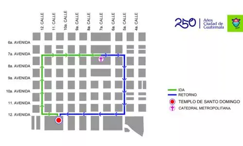 Procesión infantil 7 de marzo 2026, Templo de Santo Domingo Zona 1 Ciudad Guatemala
