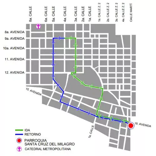 Procesión infantil 8 de marzo 2026 Parroquia Santa Cruz del Milagro, Zona 1 y 6 Ciudad Guatemala