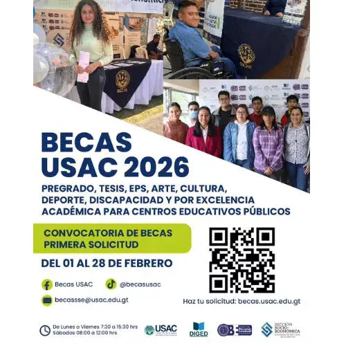 Todo sobre las becas USAC 2026