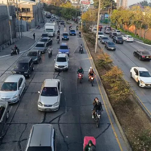 Carriles reversibles en Ciudad de Guatemala