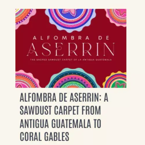 alfombras de aserrín en Coral Gables