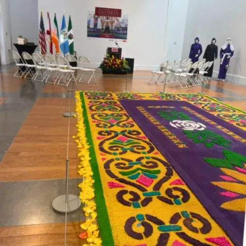 alfombras de aserrín en Coral Gables