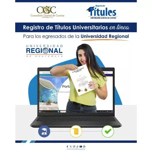 registro en línea títulos Universidad Regional de Guatemala ante la CGC