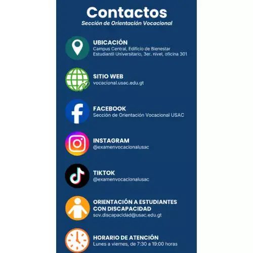 Asignación Prueba de Orientación Vocacional de USAC 2026