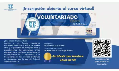 Cursos de educación electoral TSE en Guatemala