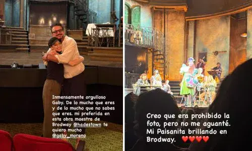 Ricardo Arjona y Gaby Moreno comparten momento especial en Broadway