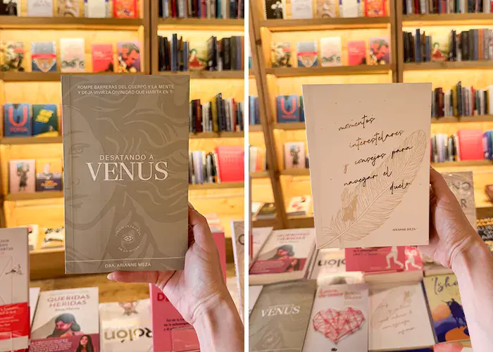 Arianne Meza y sus libros
