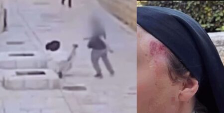 Impactante video revela agresión a monja en plena calle de Jerusalén