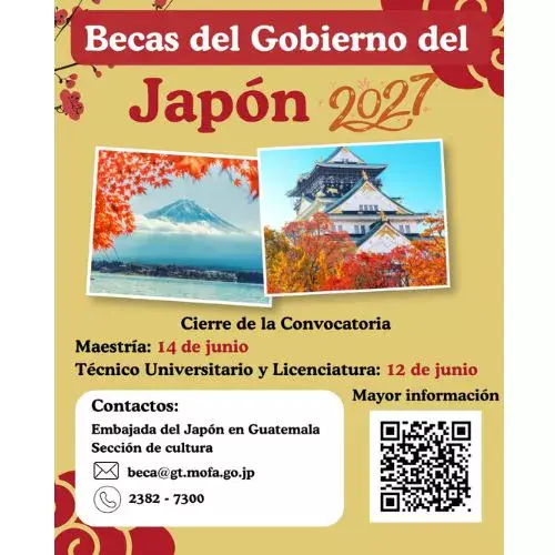 Becas en Japón para estudiantes guatemaltecos abrieron convocatoria 2027