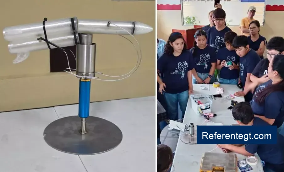 Niños guatemaltecos diseñan innovador prototipo de nave espacial para competencia global.