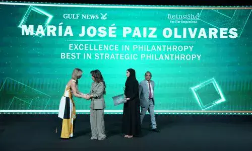 María José Paiz galardonada de Fundación BI recibe Excellence Awards 2026 en Dubái