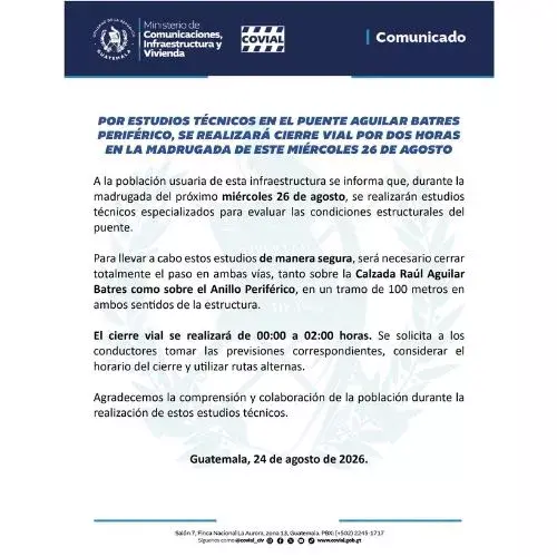 Anuncian Cierre por daños en el puente Aguilar Batres-Periférico