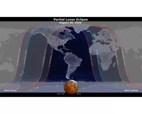Eclipse lunar parcial en Guatemala agosto 2026