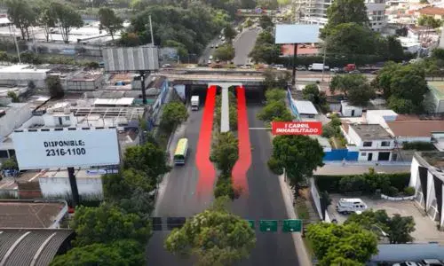 PMT anunció reducción de carriles en Bulevar Liberación por AeroMetro Guatemala