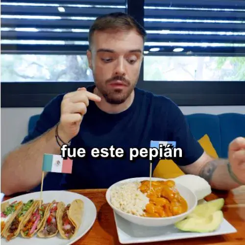 Pepián en el Mundial de Comidas de Ibai Llanos