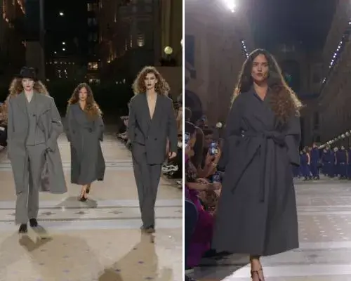 Adria Arjona desfiló en Vogue World Milan junto a Jenifer López y J Balvin