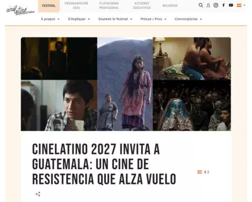 Guatemala país invitado de Cinelatino 2027