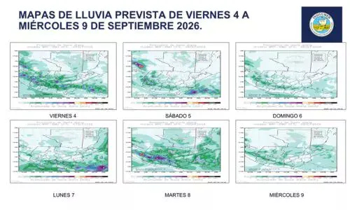 Pronóstico del clima en Guatemala para el primer fin de semana de septiembre de 2026