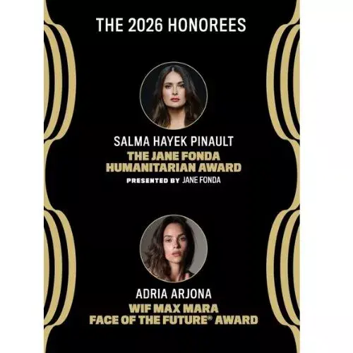 Adria Arjona será reconocida junto a Salma Hayek en Estados Unidos por Women In Film