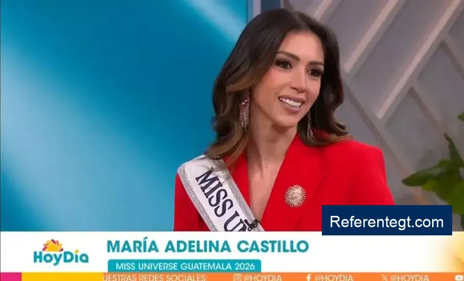 Miss Universo Guatemala, Adelina Castillo, brilla en destacados programas de Telemundo